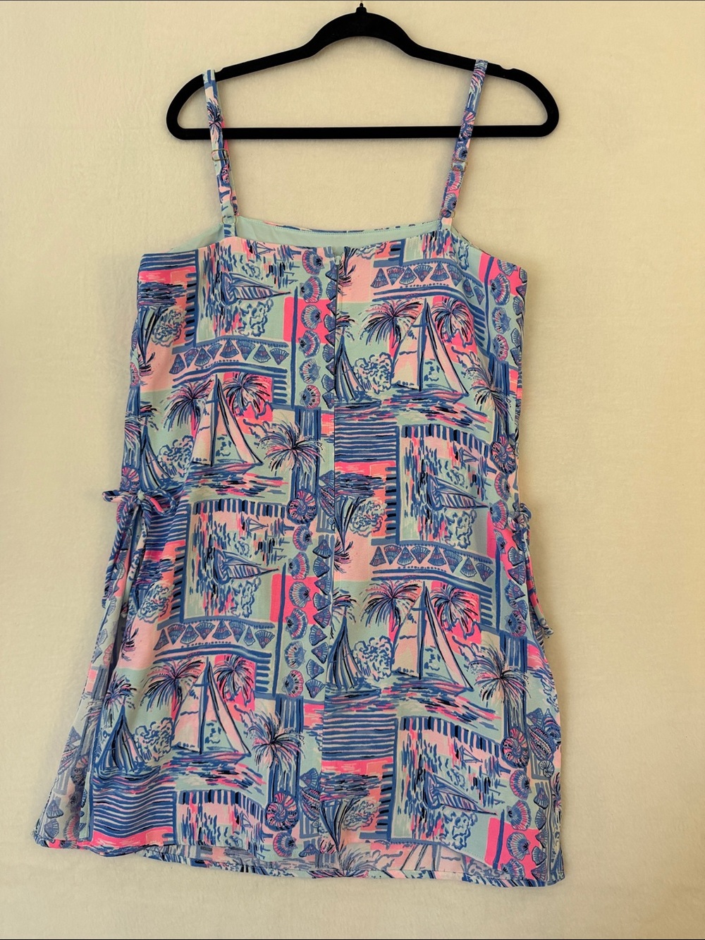Lilly Pulitzer Size 8 Sahar Romper Dress Whisper Blue Yeah Buoy Boats NWT $168 - Picture 6 of 9